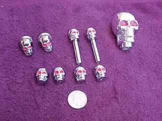 skull shifter knob,door knobs,tag bolts & valve stem caps,rat rod