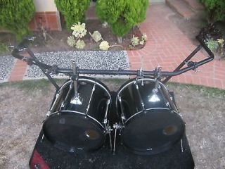 Custom Double Bass Drum Set Kit Rack w/Gibraltar Clamps (Tama Pearl