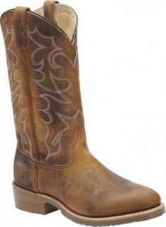 Double H Mens NEW DH1552 Brown Tan Leather USA MADE Western Cowboy