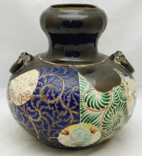 Japanese Sumida Gawa Vase w/ handles