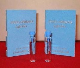Dolce Gabbana Light Blue Women EDT .05oz Sample x2