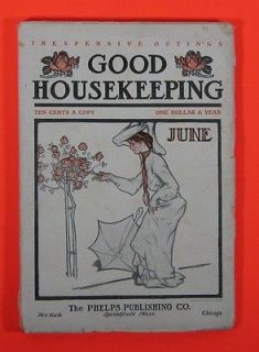 1904 GOOD HOUSEKEEPING Magazine   June   Lots of Advertising !!