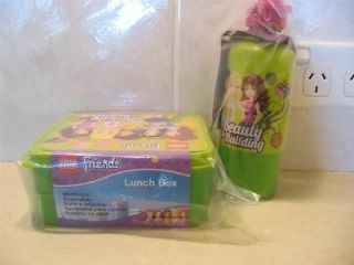 LEGO FRIENDS GIFT PACK ♥ Lunch Box ♥ Drink Bottle ♥ Green
