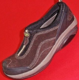 NEW Womens DR SCHOLLS SAFARI Brown Leather Athletic Loafers Casual