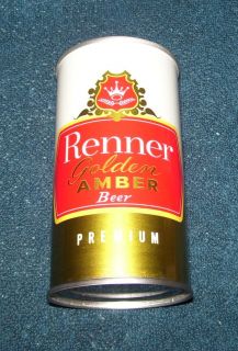 Renner Golden Amber Beer~Renner Co.~Fort Wayne Indiana~1 Beer Can~AF