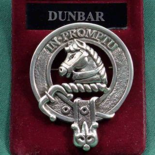 Dunbar Scottish Clan Crest Badge Pin Ships free in US