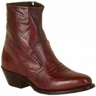 Double H Mens 1713 6 Buggy Whip Side Zipper Western Boots 10D New