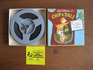 Vintage 8mm film Walt Disney Chip N Dale Old Movie Fun