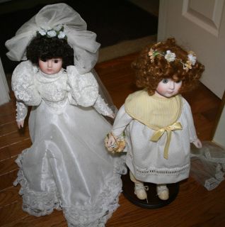Dynasty Bride Doll (18 tall ) & Mann Musical Doll (17 tall)