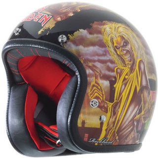 Rockhard American Classic Custom 500 3/4 Helmet Iron Maiden Extra