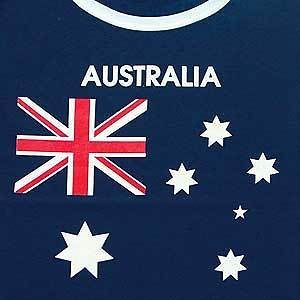 SHIRT SALE   AUSTRALIA FLAG & SOUTHERN CROSS GREEN & GOLD   AUST MADE