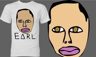 Future Shirt OFWGKTA Free Earl Wolf Gang Earl Drawing   White T Shirt