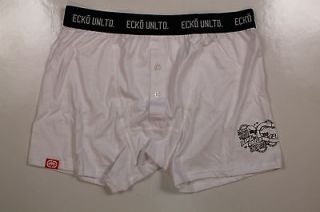 ECKO UNLIMITED   MENS SLIM FIT BOXER TRUNKS   BOXED   WHITE RAW