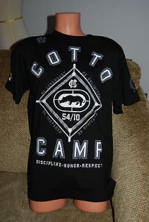 New Mens MMA Mark Ecko Unltd Miguel Cotto White Black Camp T Shirt
