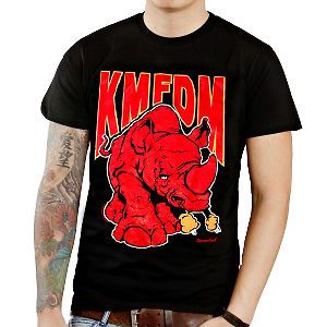 KMFDM Band Tee T Shirt Licensed Gothic Cyber Industrial EBM Punk Rock