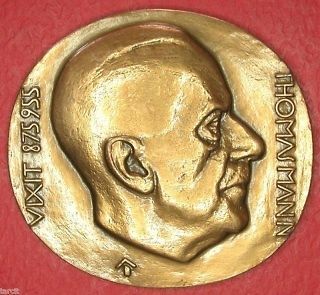 Thomas MANN Nobel Prize Writer Medal 2.67 inches