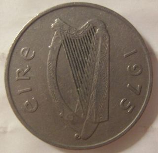 IRELAND Irish Coin 10 Pence 1975 K&K #9251