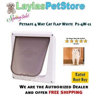 Petsafe 4 Way Cat Flap White Authorized Dealer   P1 4W 11