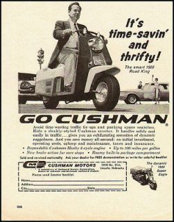 1960 vintage ad for Cushman Road King Motor Scooters  061312