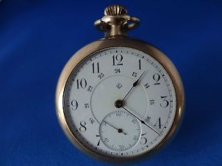 EATON.CO.,CANADA WORKING ANTIQUE GOLD FILLED CASE, 24 HOUR POCKET