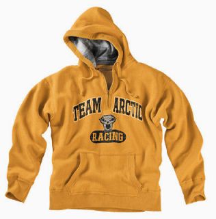 Mens Team Arctic 1/4 Zip Hoodie Sweatshirt   Yellow Gold   5223 14