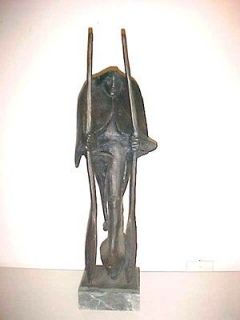Bronze Charon Sculpture Signed Elbert Weinberg # 3/6 Mythology Charon