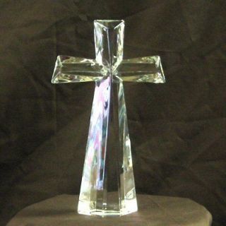 24% Lead Crystal Cross   Modern Cut   Made in Czech Rep