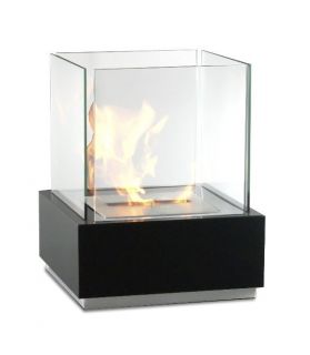 Bio Ethanol MODERN Fireplace Freestanding MINI BLACK