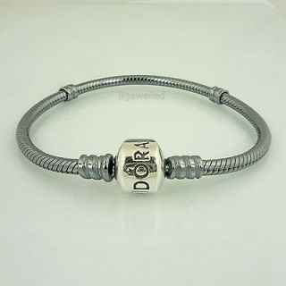 Pandora Silver Oxidized Bracelet   18cm   Minor repair needed