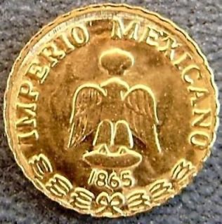 50 1865 MAXIMILIAN PESO MINIATURE GOLD COINS * COOL COINS TO HAND OUT