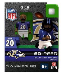 Ed Reed Oyo Mini Fig Figure Lego Compatible Baltimore Ravens NIP