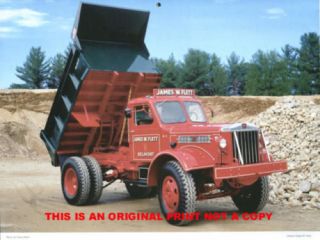 1952 Sterling Dump hard to find classic truck print