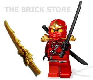 LEGO *NEW* Kai ZX RED with GOLD DRAGON Sword   Ninjago Mini Figure