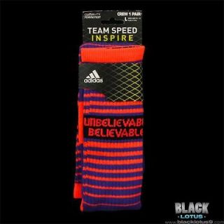 NEW Adidas Team Speed Inspire Socks RG 3 III Purple Infrared
