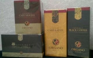 100% Certified Ganoderma Organo Gold Coffee black ,Latte,mocha, choco