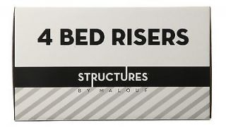 Inch Black Bed Risers, Set of 4