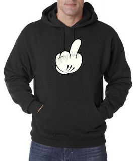 Mickey Mouse Middle Finger Fck You Drake YMCMB HipHop 50/50 Pullover
