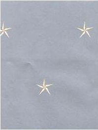PRIMITIVE STAR Silver Blue Metallic Wallpaper Stars DBL