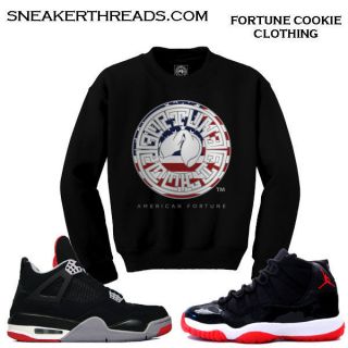 FORTUNE COOKIE AMERICAN FLAG MEDALLION RED BRED 4 SWEATER MATCH JORDAN