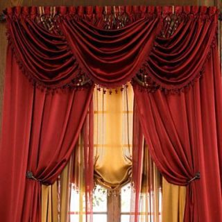 Luxurious HILTON WINDOW TREATMENT,wind ow curtain Panel & valance