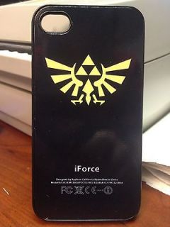 The Legend of Zelda iForce Yellow Triforce Apple iPhone 4 / 4S Black