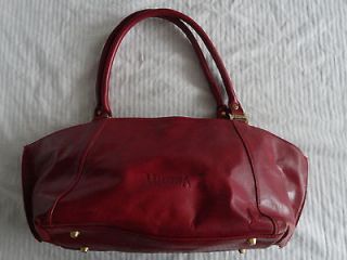 VALENTINA ITALY WOMENS RED DETAILED STITCHED SATCHEL HAND BAG