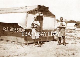 COMPANY CO F TROOP SOLDIER SHOE SHOP STORE US ARMY WWI WORLD WAR 1
