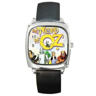 THE WIZARD OF OZ Silver Tone Square Metal Wrist Watch Face 1 1/2 men