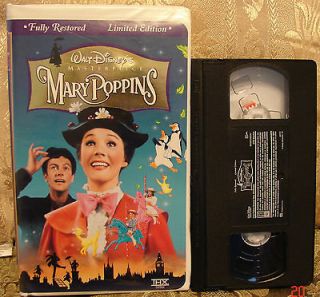 Walt Disneys Mary Poppins CLASSIC Limited Edition Masterpiece Video