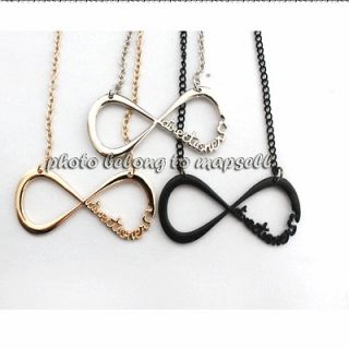 One Direction Necklace Pendant Directioner Chain gold silver black