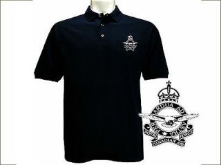 Canadian Air Forces military black/navy Polo Style button up