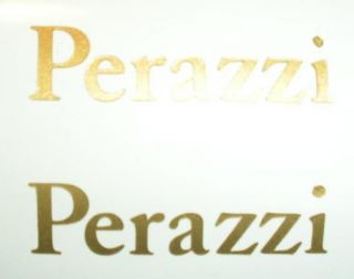 PERAZZI BARRELL DECALS TRAP SHOTGUN RIFLE GOLD METALLIC