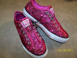 Woman 6.5 Shoe NEW CONVERSE 6 1/2 Princess Pink Glitter Sparkle