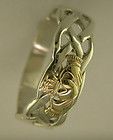 Gents 10k Gold Irish Handcrafted Irish Claddagh and Celtic Design Ring